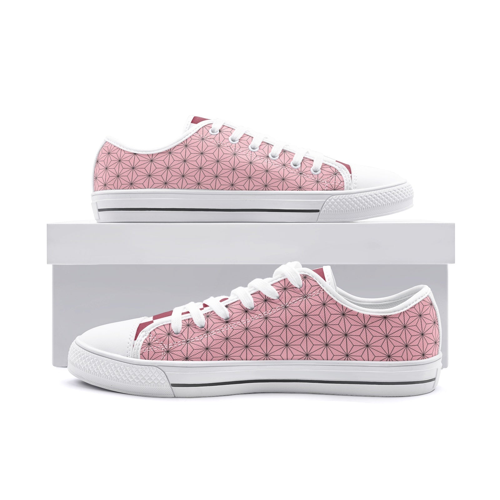nezuko kamado demon slayer classic low top canvas shoes 2 - Demon Slayer Shoes Store